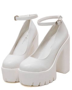 chunky Sandals white boogzel apparel Heels Platform Pumps, Faux Fur Heels, Heels Aesthetic, Sept 1, Fur Heels, Dr Shoes, Sandals Platform, Heels Platform, Shoes Platform