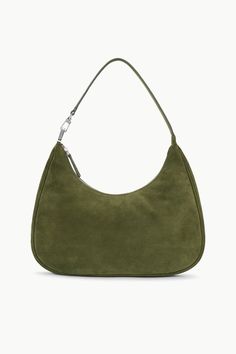 The perfect fall bag is here. The Sylvie Shoulder Bag from Staud in Avocado is perfect for the days when you need a little extra storage but don't want to carry around a workbag. Fall Bags, Work Bags, Extra Storage, Be Perfect, Carry On, Avocado, Shoulder Bag, Handbags, Green