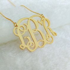 Gold Monogrammed Necklace,1.25"Personalized Monogram Necklace,3 Initial Necklace,Nameplate Necklace, Gold Monogram Necklace, Nameplate Necklace Gold, Monogram Necklace Gold, Unique Monogram, Letter Jewelry, Monogram Pendant, Silver Monogram, Monogram Ring, Nameplate Necklace