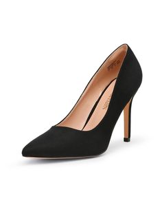 Enter a world of sophistication and elegance with the Dream Pair Women's Pump Shoes. Featuring an exclusive closed-toe design and luxurious high heels, these shoes offer a sophisticated finish for any outfit. Perfect for an evening of tasteful dress, look your best with these stylish pumps. Color: Solid Colors Type: Pumps Toe: Point Toe Pattern Type: Plain Heels: Stiletto Heel Height: 4-inch Size Fit: True To Size Closed Toe Pump With 4-inch Heel For Party, Luxury Closed Toe Heels With 4-inch Heel, Closed Toe Pump With 4-inch Heel For Work, Plain Heels, Black Closed Toe Heels With 4-inch Heel, 4-inch Heel Medium Width Closed Toe Pump, Shoes Elegant, Wedding Pumps, High Heel Dress