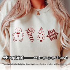 Christmas Sweater Ideas Cricut, Cute Christmas Shirts Vinyl, Christmas Shirt Ideas Vinyl, Christmas Svg Shirts, Candy Cane Svg, Gingerbread Svg, Cookie Christmas, Christmas Shirt Svg, Merry Christmas Svg