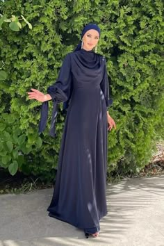 Welcome to our renowned Muslim abaya boutique based in Turkey! As both designers and manufacturers, our extensive range of muslim dress products is a result of meticulous design work with usage of high quality satin fabric. Explore our diverse range of products, crafted with utmost care and featuring the modest and most fashionable muslim dress models. We have abayas from modest abayas to stunning muslim wedding dress, engagement dress, prom dress, evening gown and all special occasion. 🌟Don't Modest Dress Hijab, Evening Dress Modest, Prom Dress Modest, Satin Abaya, Blue Abaya, Modest Abaya, Muslim Abaya, Nikah Dress, Hijab Evening Dress