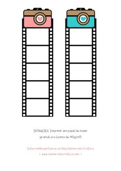 the back side of a film strip with an image of two filmstrips on it