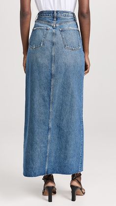 Favorite Daughter The Sadie High Rise Maxi A- Line Skirt | Shopbop Mexico Style, Favorite Daughter, Line Skirt, A Line Skirts, Stretch Denim, Stretch Fabric, New Arrivals, High Rise, Skirt