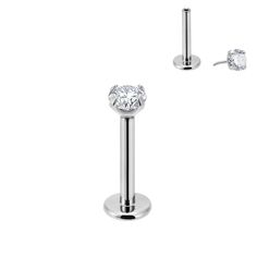 PRICES MAY VARY. Bar Thinkness 16ga(1.2mm) ,bar inner length 6mm(1/4'') with 3.0mm cubic zirconia stone top.To avoid 6mm too short,we attach another 8mm bar with free. No thread,push into/pull apart the pin from straight labret bar direclty.Threadless labret uses tension between the end and the shaft to fit and stay together.The end has an insertion pin which is slightly bent when inserted into a straight shaft. when insert the threadless top,pls make sure if the top is tight enough, if too loos Middle Lip Piercing Diamond, Lip Piercing Monore Diamond, Lip Piercing Side Stud, Bottom Lip Piercing Stud, Lip Piercing Stud, Labret Lip Piercing, Piercings Nose, Stud Piercing, Tragus Stud