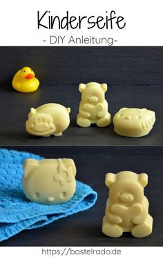 some kind of soap that is shaped like animals