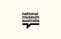 the national museum australia logo in black and white