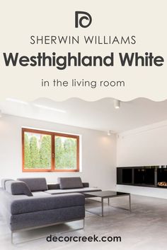 How to Use SW 7566 Westhighland White in the Living Room? Eider White, Trim Colors, White Kitchens, Crushed Ice, Coordinating Colors, Modern Aesthetic, Paint Ideas, Sherwin Williams, Paint Color