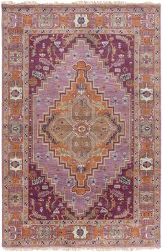 Surya Zeus ZEU-7820 Brick Red Lavender 10' x 14' Rug Cotton Rugs, Surya Rug, Rug Inspiration, Ancient Designs, Shag Rugs, Rug Direct, Rich Color Palette, Neutral Design, Rugs Usa