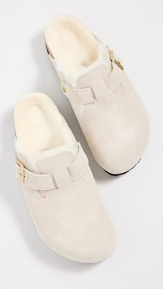 Birkenstock Boston Shearling Clogs | Shopbop Shearling Clogs, Clogs Outfit, Birkenstock Boston Shearling, Boston Shearling, Preppy Shoes, Pretty Shoes Sneakers, Shoe Wishlist, Cute Nike Shoes, Cute Nikes