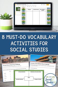 the 8 must do vocably activities for social studies