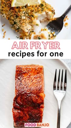 air fryer recipes for one Best Air Fryer Dinner Meals, Cooking For One In Air Fryer, Air Fryer Cooking For One, Easy One Person Dinner Recipes, Air Fryer Recipe For One, Airfryer Recipes For One Person, Meals For One Air Fryer, Healthy Recipe For One, Lunch Recipes For One Person