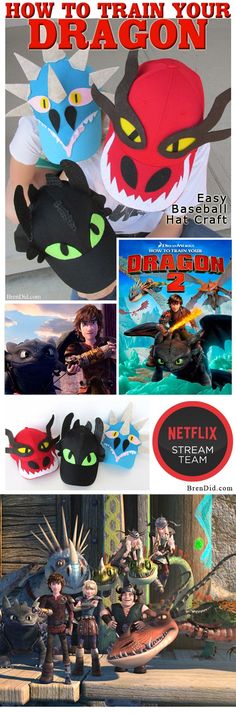 how to train your dragon movie poster with the characters and their names in english or spanish