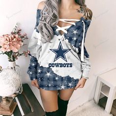 Shipping from the US. Easy 30 day return policy, 100% cotton, Double-needle neck, sleeves and hem; Roomy Unisex Fit. Cow Shirt, Sweatshirt Dress, Dallas Cowboys, Fashion Games, Tank Shirt, Tank Top Shirt, Cotton Shirt, Timeless Fashion, Dallas