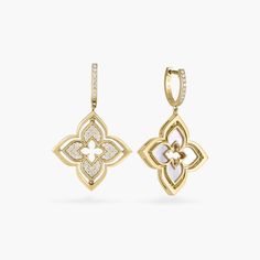 Luxury Yellow Gold Flower Earrings For Formal Occasions, Luxury Yellow Gold Flower Earrings For Formal Events, Luxury Gold Flower Earrings For Formal Occasions, Luxury Gold Flower Earrings For Formal Events, Gold Luxury Flower Earrings For Formal Occasions, Luxury Gold Diamond Flower-shaped Earrings, Luxury Gold Diamond Earrings In Flower Shape, Luxury Yellow Gold Flower Shaped Diamond Earrings, Luxury White Gold Diamond Flower Earrings