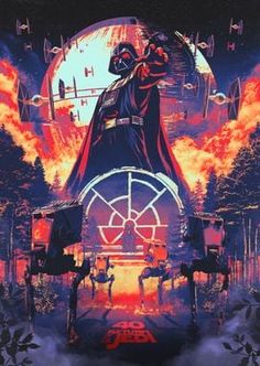 a star wars movie poster with darth vader