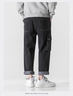 Introducing the 2023 Spring-Summer Collection's trendiest modern statement ââ‚?the Baggy Cargo Stonewashed Denim Pants! Showcasing a unique blend of modern fashion and nostalgic grunge. these mid-rise pants are sure to elevate any outfit. Crafted with premium quality denim. they promise durability and style. making them your next wardrobe staple.Distinctive Features: Grunge Elegance: Tap into the iconic '90s gritty movement with these effortlessly cool pants. Stonewashed Finish: Expertly crafted Men Overall, Cool Pants, Waist Pants, Modern Fashion, Denim Pants, Summer Collection, Wardrobe Staples, Straight Leg Jeans, Combat Boots