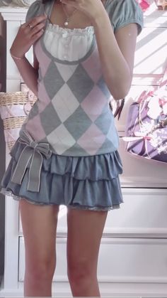 sincerelyqueenie on tiktok Summer Kawaii Ruffled Skirt, White Mini Skirt In Fairy Kei Style, Spring Kawaii Ruffled Skirt, Pink Balletcore Skirt With Ruffles, Ruffle Skirt Outfit, Harajuku Style Pink Ruffled Skirt, How To Make Clothes, Refashion Clothes