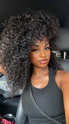 Natural Beat Black Women, Braids Ribbon, Natural Beat, Quick Natural Hair Styles, Big Curly Hair, Black Curly Hair, Curly Hair Women, Baddie Hairstyles