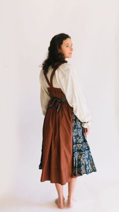 128 Russian Settlers' Dress – Folkwear Sisters Logo, Folkwear Patterns, Ash Costume, Desert Wear, Patterns Outfit, Peasant Clothing, Peasant Costume, Folklore Costume, Scandi Girl