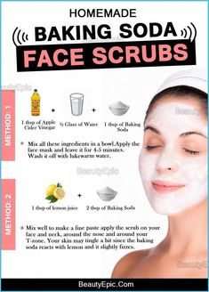 Homemade Baking Soda, Baking Soda Facial, Facial Scrub Recipe, Baking Soda Face Scrub, Basic Baking, Baking Soda Scrub, Coffee Facial, Baking Soda Face, Face Scrubs