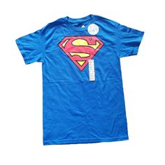 Superman Superhero Graphic Tee Deadstock New With Tags Made By Spencer's Size Small Length: 28 Inches Pit 2 Pit: 17.5 Inches Blue Superhero T-shirt With Character Print, Blue Cotton Pop Culture T-shirt, Superhero Cotton Tops For Streetwear, Blue Crew Neck Tops For Fan Conventions, Blue Cotton Tops For Fan Conventions, Blue Graphic Tee With Character Print, Blue Character Print Graphic Tee, Blue Cotton Pop Culture Tops, Blue T-shirt With Character Print For Streetwear