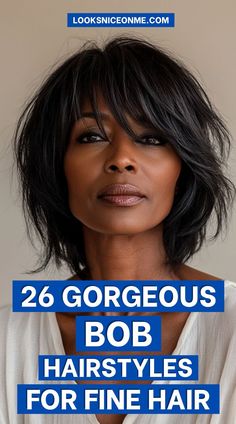 Looking to add volume to your fine hair? Check out these stunning bob haircuts that enhance texture and movement, from sleek bobs to layered, voluminous styles. Perfect for fine hair that needs an extra lift! #BobHaircuts #FineHairStyles #VolumeBoost Textured Bob, Hairstyles For Fine Hair, Sleek Bob, Bob Hairstyles For Fine Hair, Bob Haircuts, Layered Hair, Hair Designs, Bobs Haircuts, Fine Hair