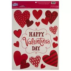 a valentine's day card with hearts on it