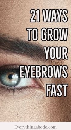 Eyebrow Growth Remedies, Make Eyebrows Grow, Growing Out Eyebrows, Grow Your Eyebrows, Eyebrow Hair Growth, Thicker Eyebrows Naturally, Eyebrows At Home