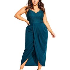 Reposhing This Item I Purchased From @Thriftygirlstx. Loved It, But Ready To Rotate For Something New. Questions? Leave A Comment Below! Green Formal Dress, Plus Zise, Sukienki Plus Size, Emerald Dresses, City Chic Dresses, Plus Size Cocktail Dresses, Plus Size Bridesmaid, Plus Size Outfit, Plus Size Style