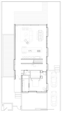 the floor plan for this modern house