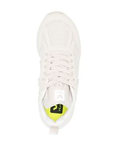 Condor 2 logo-patch sneakers from VEJA featuring off-white, panelled design, mesh panelling, logo patch to the side, logo-print tongue, pull-tab at the heel, round toe, front lace-up fastening, branded insole and chunky rubber sole. We've partnered with Good On You — an independent agency that rates how brands perform in relation to their impact on the planet, people and animals, with a multi-criteria rating simplified to a five points scale. In order to be awarded our conscious label, larger br