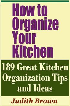 the book how to organize your kitchen