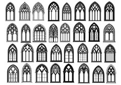 the different types and shapes of gothic windows