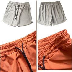 Skin-friendly breathable 3-point shorts for daily wear and sports activities. Length: Short, 3-point Side Pockets Color: Black/light gray/red/dark gray/Army Green/khaki/Orange Red Size: M to 3XL Fabric: 98% Polyester Fiber, 5% Elastane Light Fabric Regular fit Gender: Male Age: Adult Drawstring Closure Elastic Waist Brand Name: NoEnName_Null Product ID: CJDK200124721 Note: All sizes are smaller than regular European and American sizes. Choose the larger size if your size is between two sizes. Pl Casual Red Breathable Athletic Shorts, Breathable Orange Sports Bottoms, Orange Breathable Sports Bottoms, Gray Athletic Shorts With Integrated Liner For Summer, Gray Training Bottoms For Summer, Gray Athletic Shorts With Built-in Shorts For Summer, Summer Training Athletic Shorts With Pockets, Summer Athletic Shorts With Pockets For Training, Breathable Gray Shorts