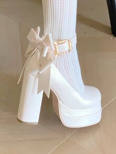 Baju Kahwin, Hak Tinggi, Heels With Ankle Strap, Pretty Heels, Dr Shoes, Fashion Shoes Heels, Cute Shoes Heels, Shoes Heels Classy, Kawaii Shoes