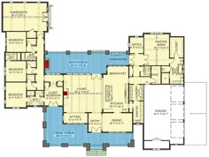 the first floor plan for this house