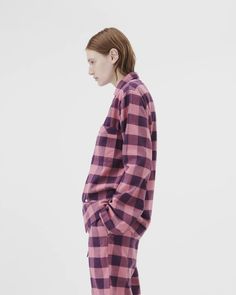 Flannel sleepwear | Tekla Fabrics Flannel Pyjamas, Tekla Fabrics, Sleep More, Linen Bedspread, Organic Bedding, Cashmere Blanket, Flannel Pajamas, Pink Gingham, French Linen