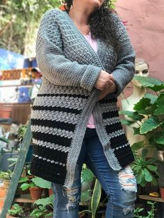 15 Best Free Crochet Oversized Cardigan Patterns Lion Brand Wool Ease, Crochet Tops Free Patterns, Textured Cardigan, Crochet Sweaters, Open Front Sweater, White Vans