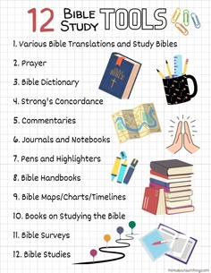 the 12 bible study tools for kids