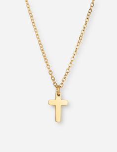 Elevated Faith Necklace, Simple Gold Cross Necklace, Wwjd Necklace, Simple Cross Necklace Gold, Cross Necklace Aesthetic, Every Jewels, Jesus Jewelry, Wwjd Bracelet, Cross Necklace Gold