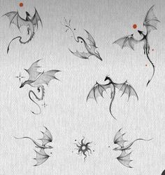 an image of dragon tattoos on the wall