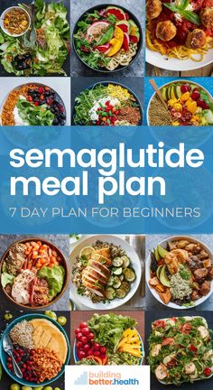 the cover of semaglutide meal plan for beginners