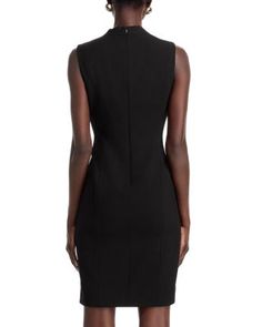 A timeless office-to-out staple, T Tahari's curve-contouring dress is a smart style investment, and the sleeveless silhouette means you can easily layer without added bulk. Luxury Knee-length Sleeveless Office Dress, Black Halo Sheath Dress Tan Black Sleevless, Luxury Black Knee-length Sleeveless Dress, Timeless Office, Luxury Black Sleeveless Sheath Dress, Sheath Dress, Investment, V Neck, Black