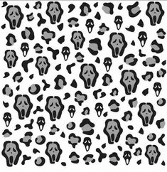 black and white animal print with different shapes