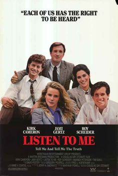 a movie poster for listen to me starring actors from the television series, it was the best time of their lives