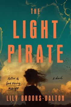 the book cover for the light pirate by lily brooks - daton, with an image of a woman's head