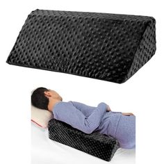 Wedge Pillow for Side Sleeping, Body Positioning Foam Wedge Pillow, Side Wedge Pillow for Sleeping Non-Slip Back Positioning Pillow for Bed Sore Wedge (Black) Description and features 【Most Comfortable Support】Our body positioner wedge pillow measures 20*9.8*6.1 inches and is ergonomically designed. It gives the body enough support, can be used for a long time, and is not easily deformed. The 30-degree slope is the most comfortable angle for your body, providing the side sleeping position and allowing you to enjoy high-quality sleep from the wedge pillow. 【Skin Friendly & Anti-Slip】Our side wedge pillowcases are made of the most comfortable velvet fabric with a unique raised texture. The bottom is black fabric with anti-slip points, and the pillow core is made of high-density foam that is Pillow For Bed, Bed Sores, Side Sleeping, Wedge Pillow, Quality Sleep, Sleeping Positions, Improve Blood Circulation, Black Wedges, Our Body