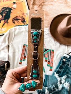 These super cute bands are just what your Apple Watch needs! All are adjustable Fit Apple watches 38MM - 40MM - 42MM Western Apple Watch Band, Western Apple Watch, Turquoise Watch Band, Leather Craft Ideas, Iphone Laptop, Western Tattoos, Cowgirl Accessories, What I Want For Christmas, Western Stuff