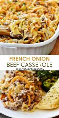 this french onion beef casserole is an easy and delicious dinner